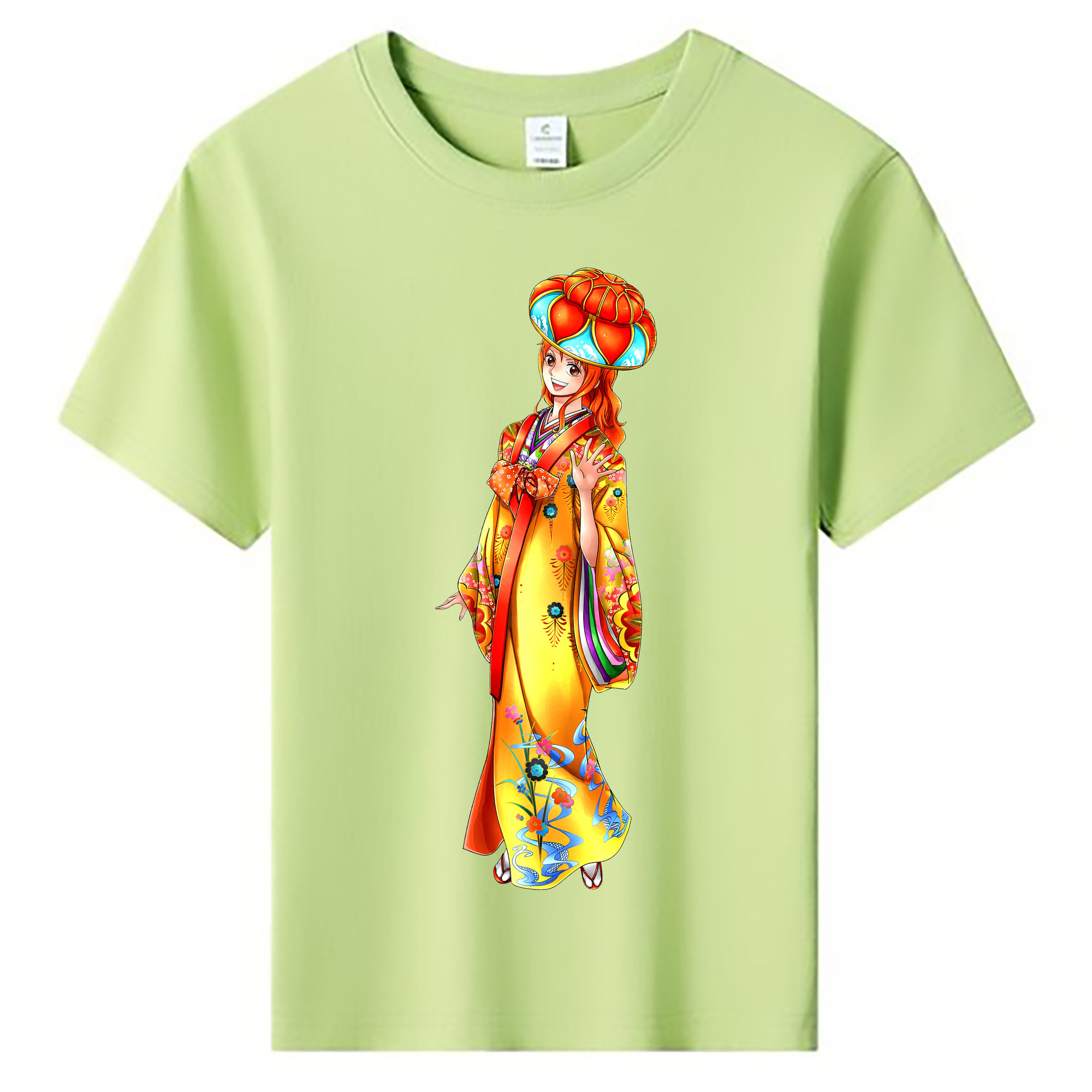 （画像用） ワンピース ナミ ONE PIECE Nami 綿100％キッズTシャツ（フロントプリント）